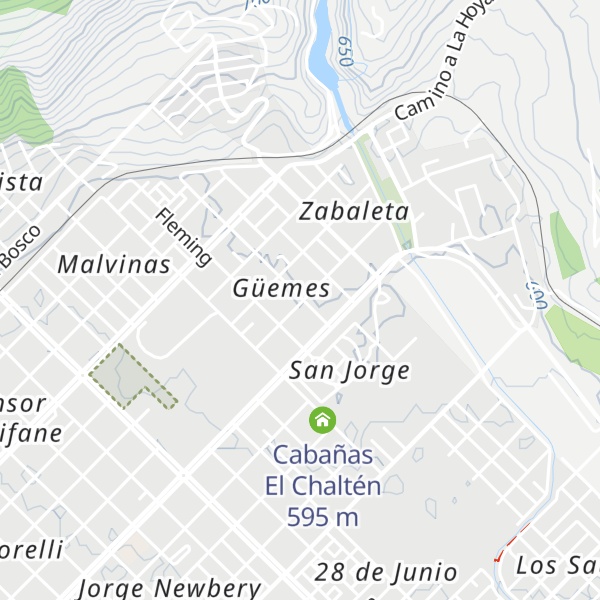 Map of Cabañas Los Abedules