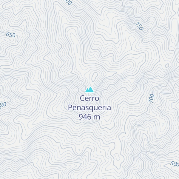 Map of Cerro Penasqueria