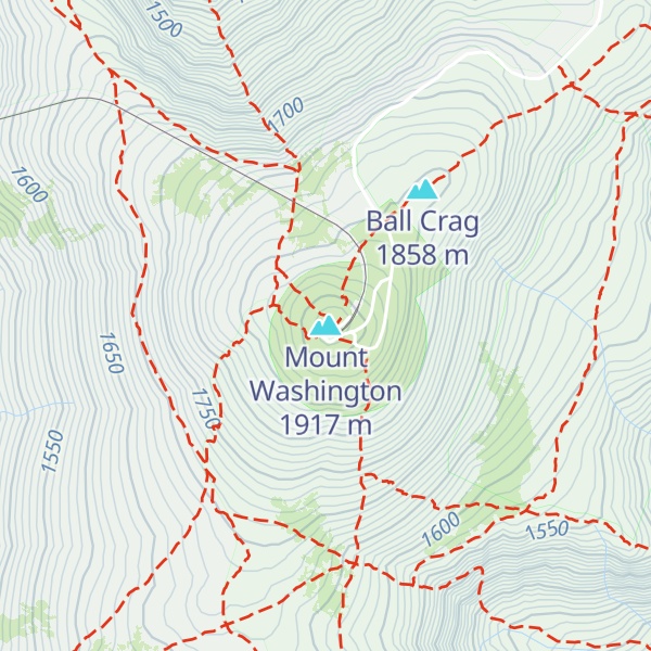 Map of Mount Washington