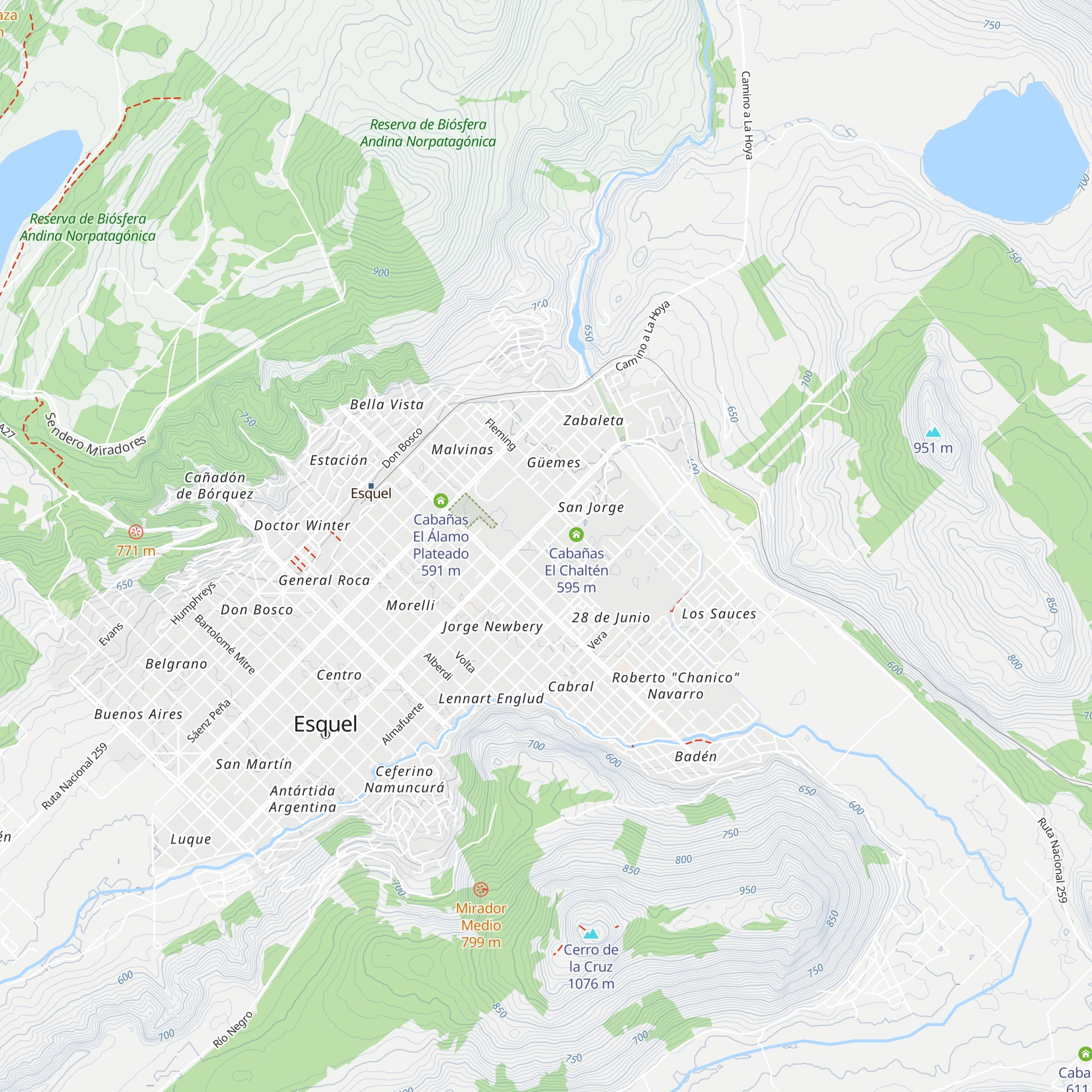 Cabañas El Rosal map