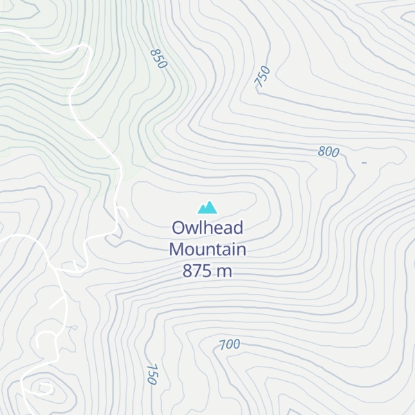 Map of Owlhead Mountain