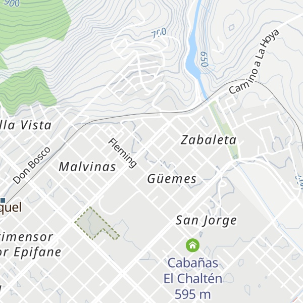 Map of Cabañas Casa de Amigos Esquel