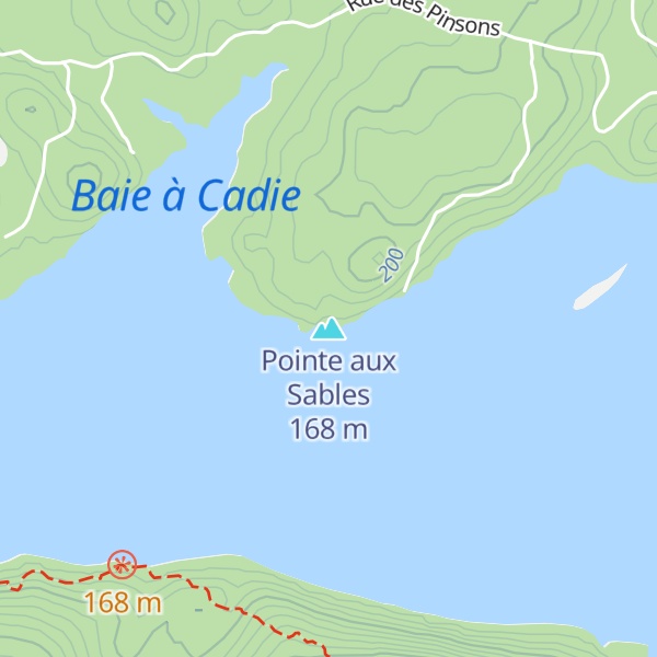 Map of Pointe aux Sables
