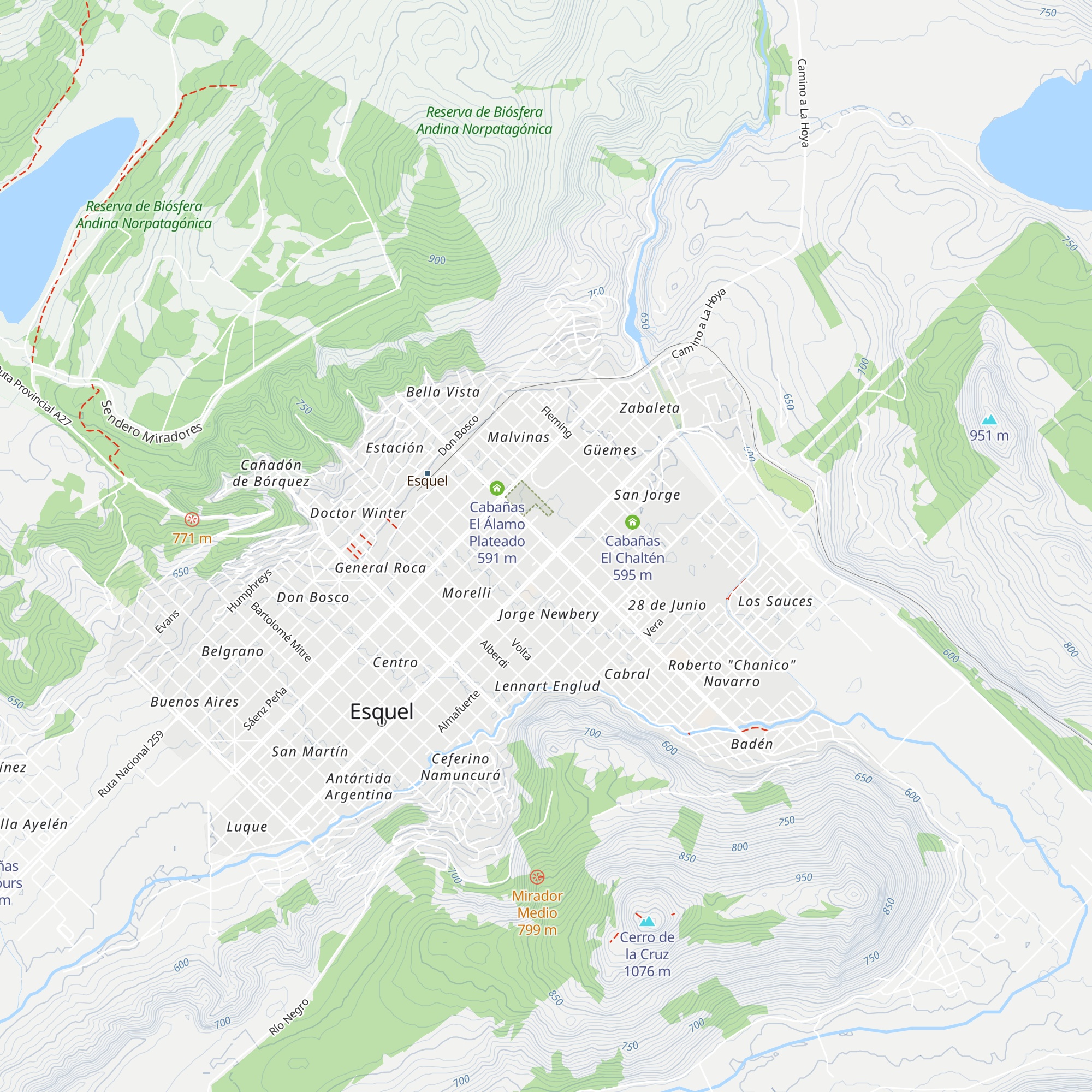Cabañas La Herradura map