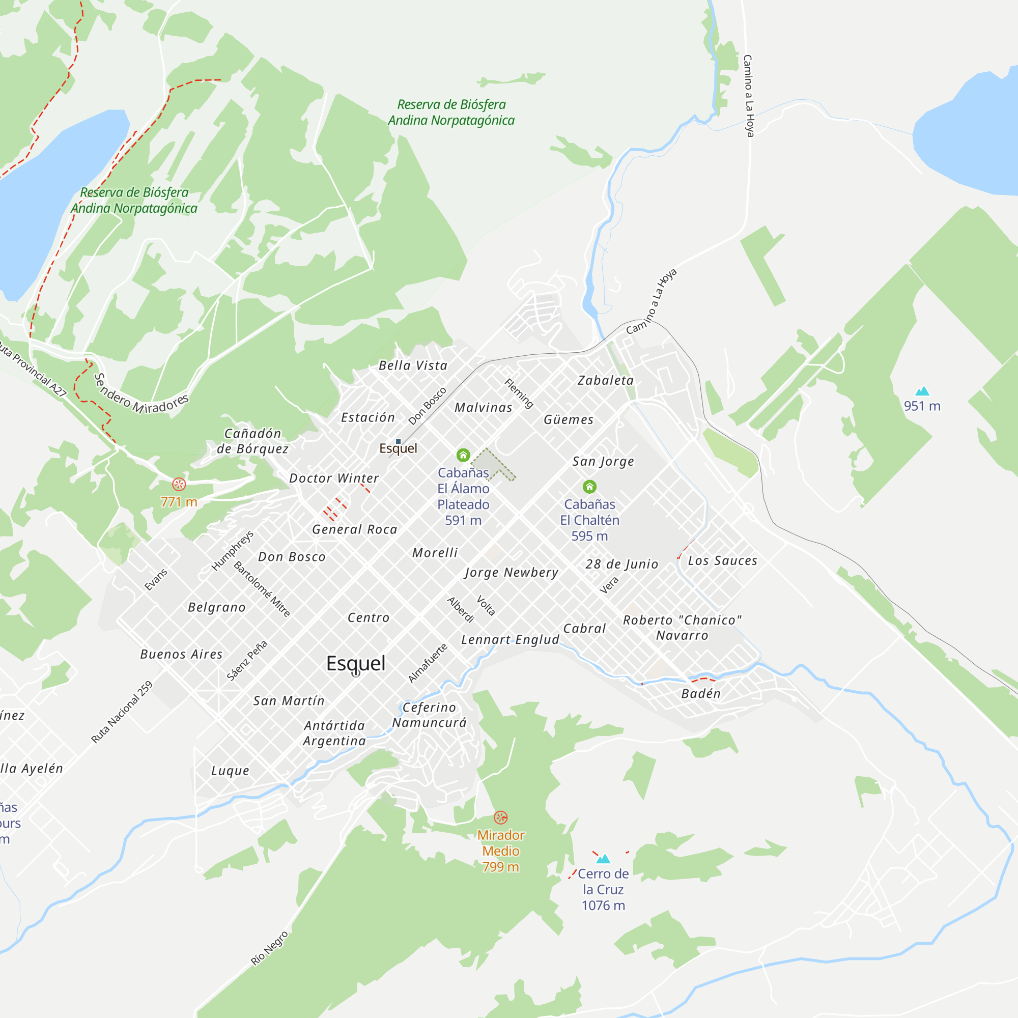 Cabañas La Herradura map