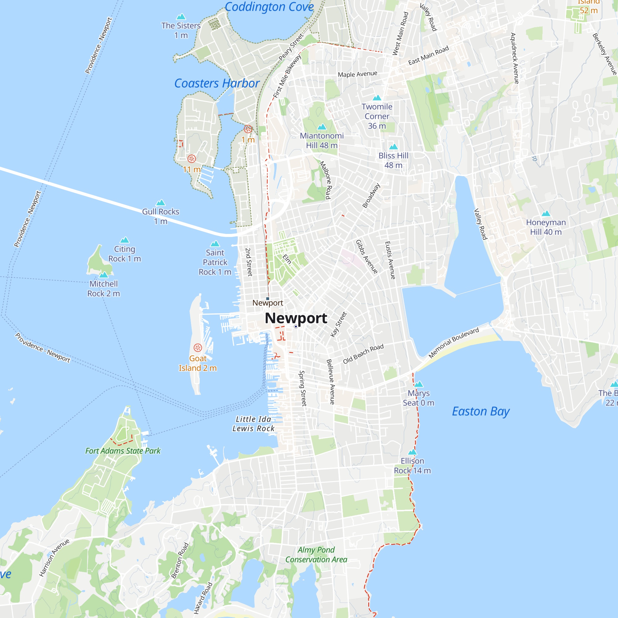 Bike Newport map