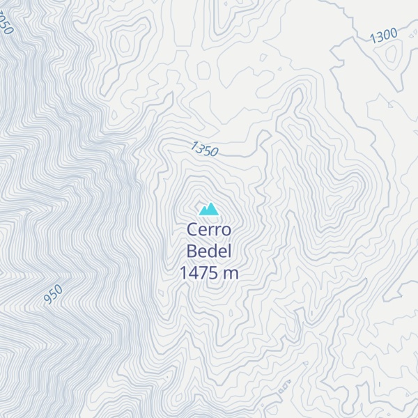 Map of Cerro Bedel
