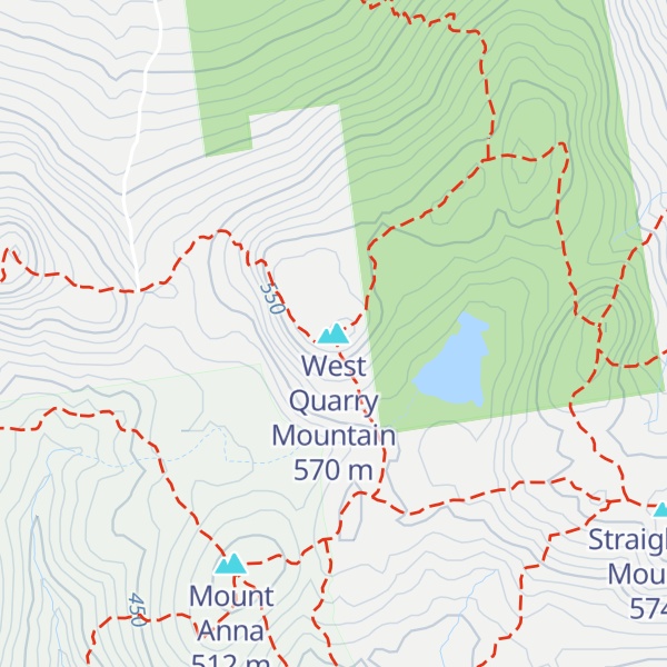 Map of West Quarry Mountain