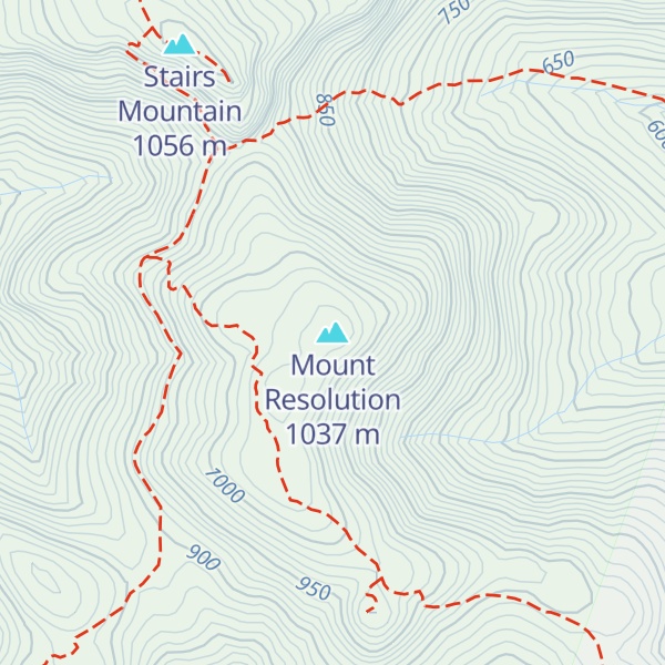 Map of Mount Resolution