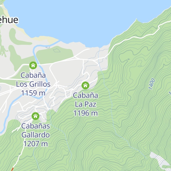 Map of Cabaña La Paz