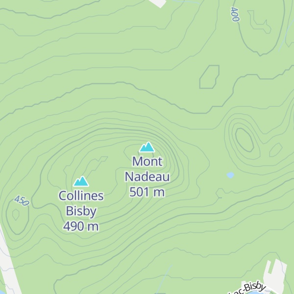 Map of Mont Nadeau