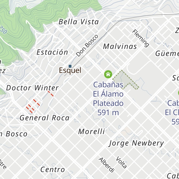 Map of Cabañas Celi