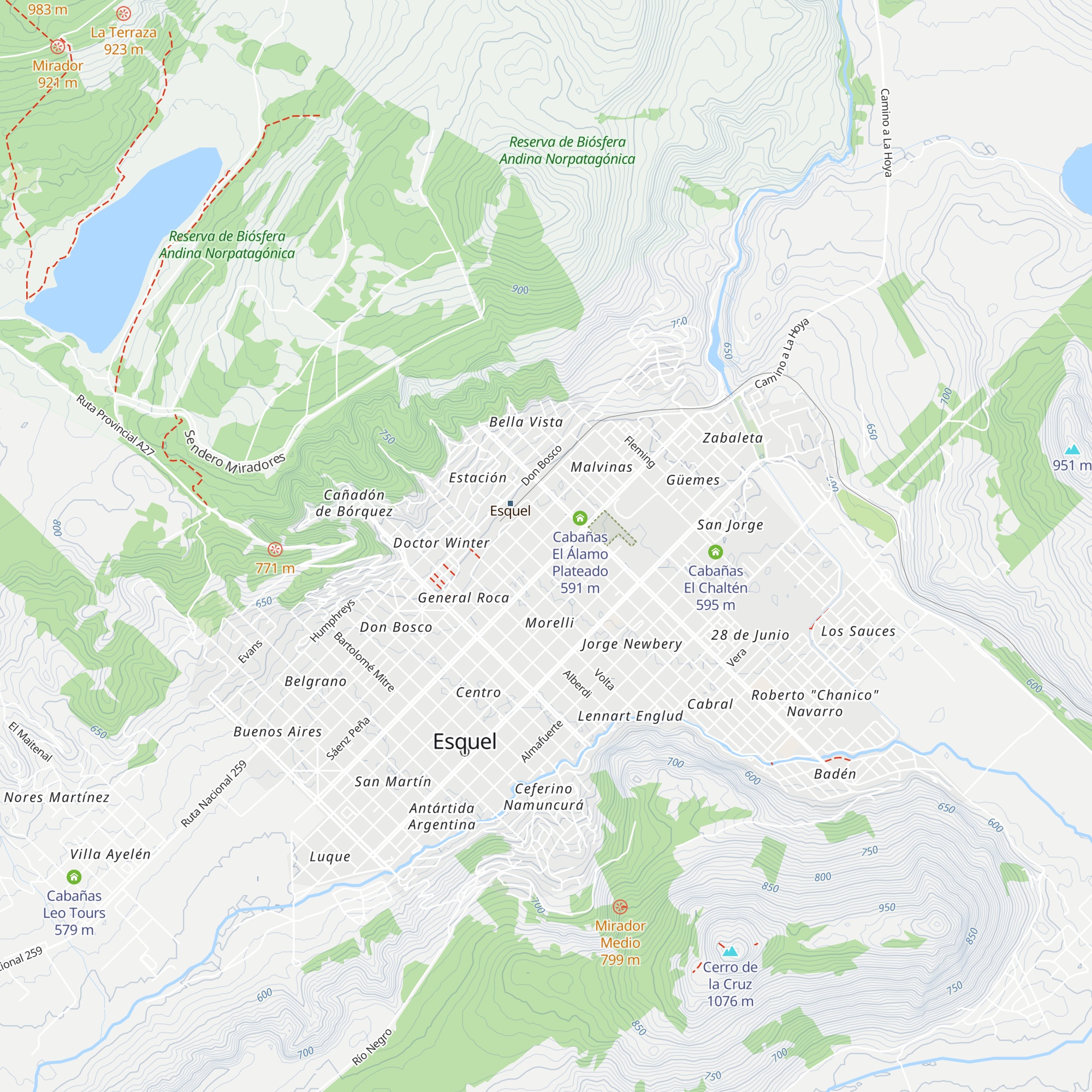Cabañas Celi map