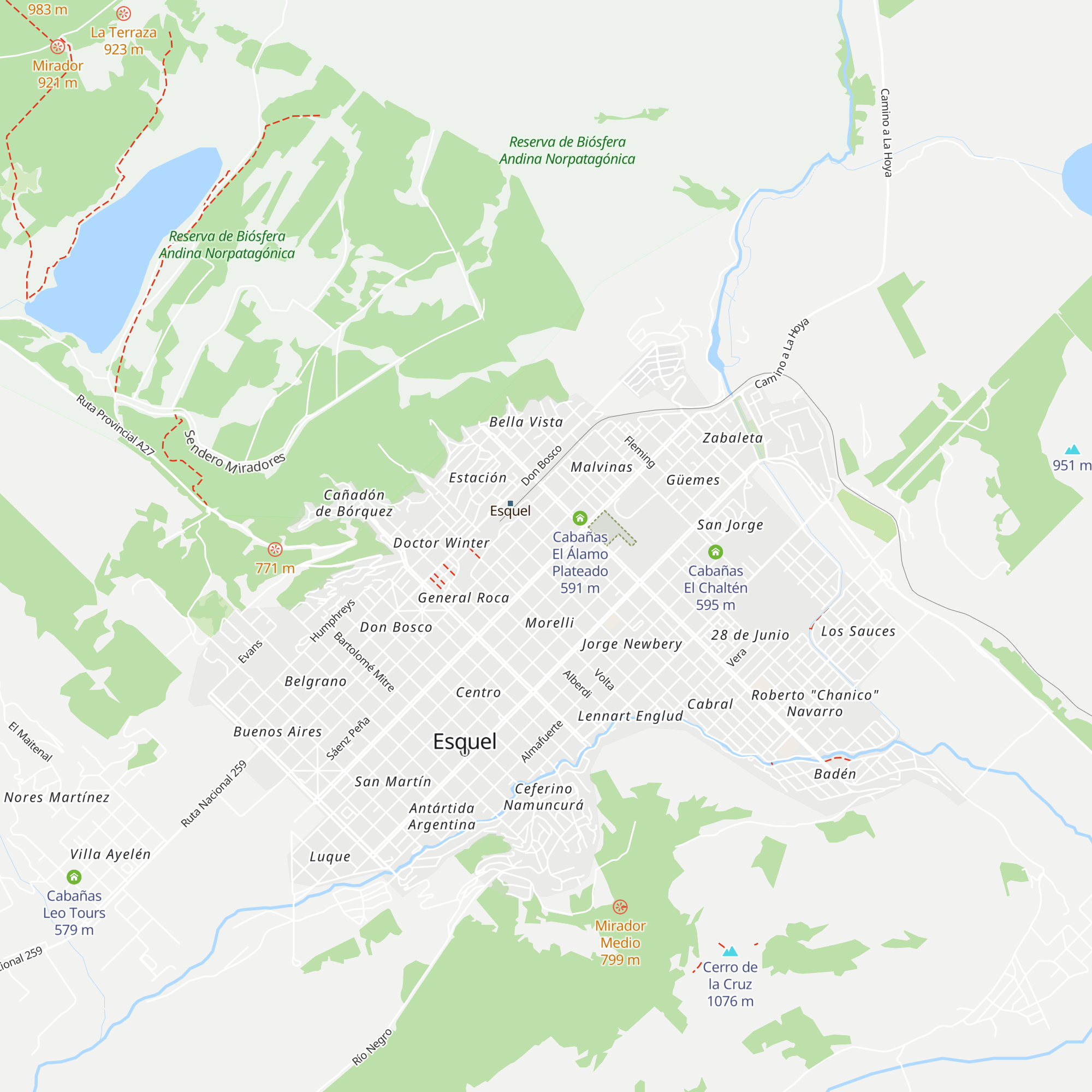 Cabañas Celi map