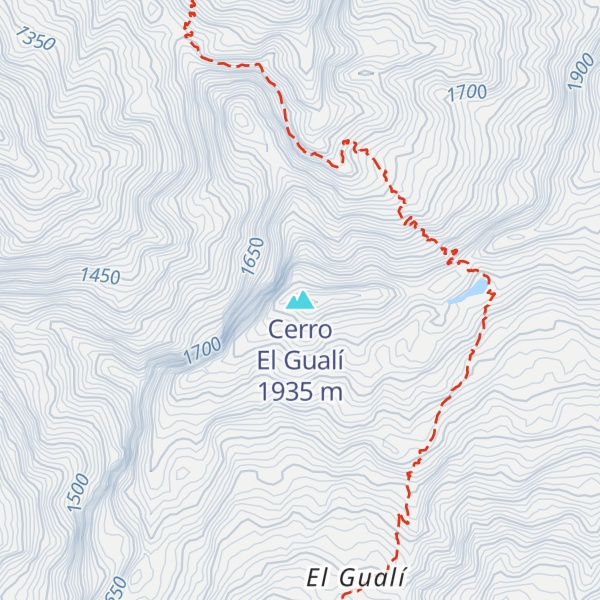 Map of Cerro El Gualí