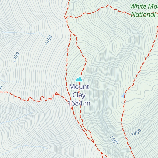 Map of Mount Clay