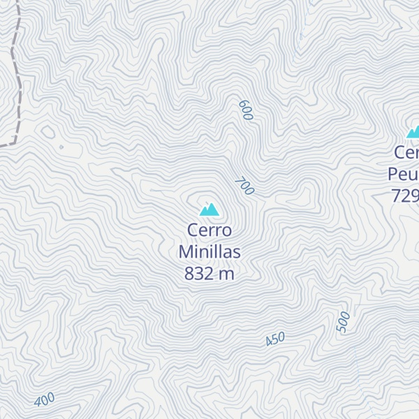 Map of Cerro Minillas