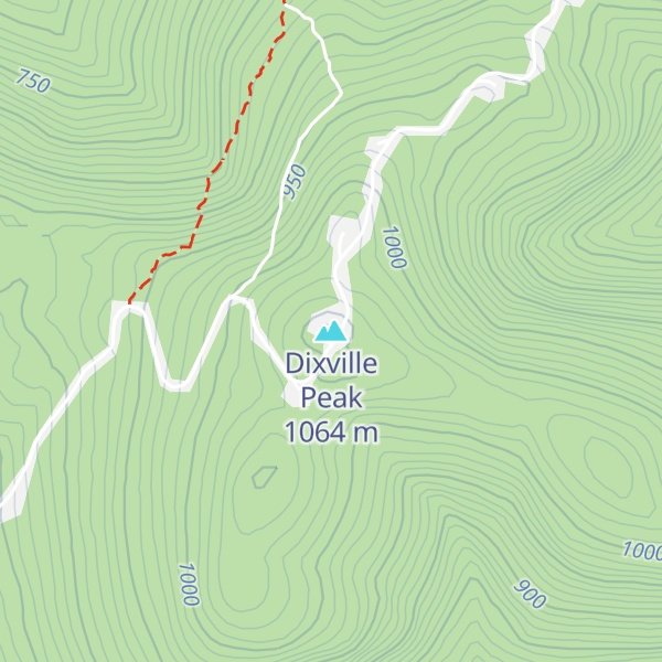 Map of Dixville Peak