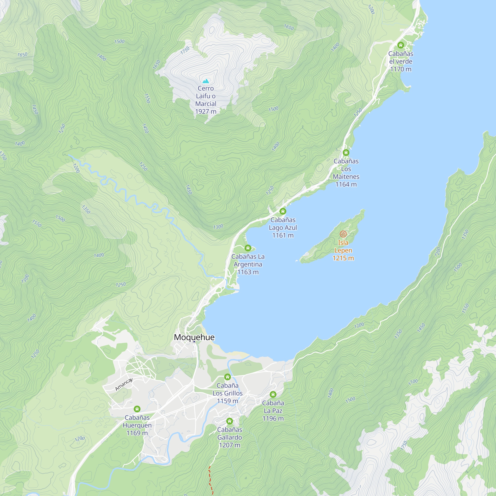 Cabañas La Argentina map