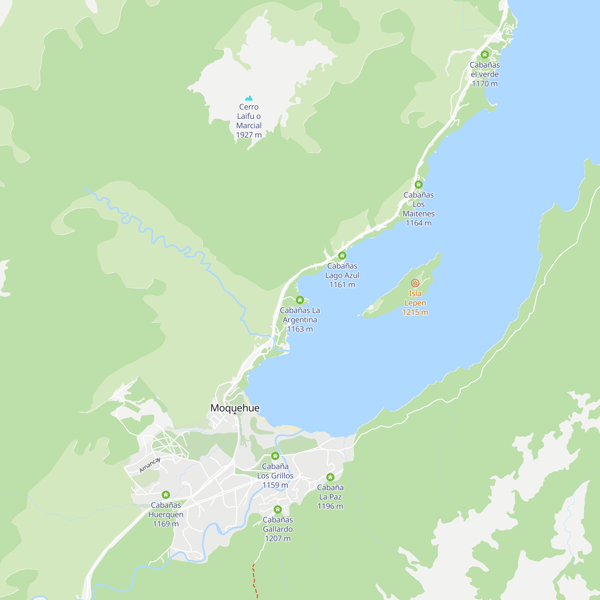 Cabañas La Argentina map