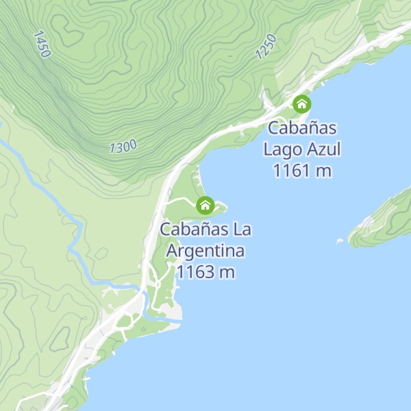 Map of Cabañas La Argentina