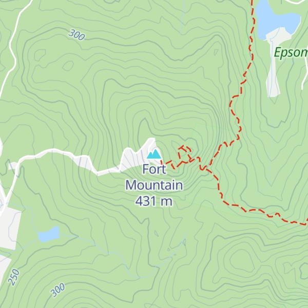 Map of Fort Mountain