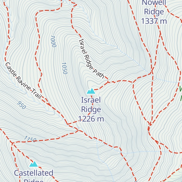Map of Israel Ridge