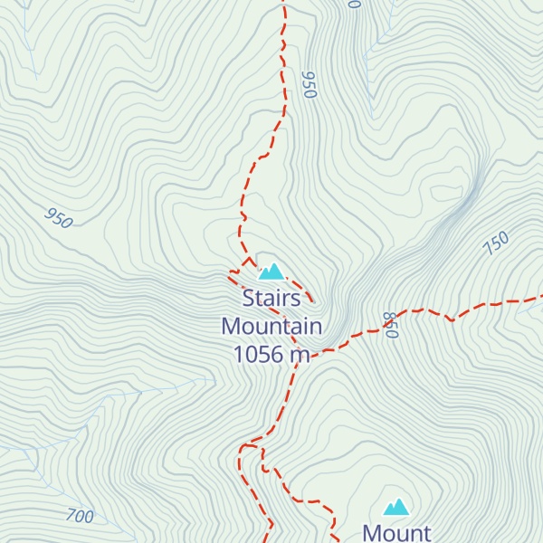 Map of Stairs Mountain