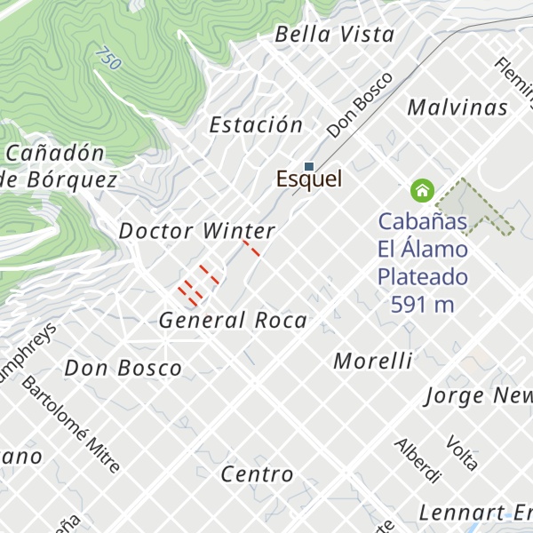 Map of Cabañas Cerro La Zeta
