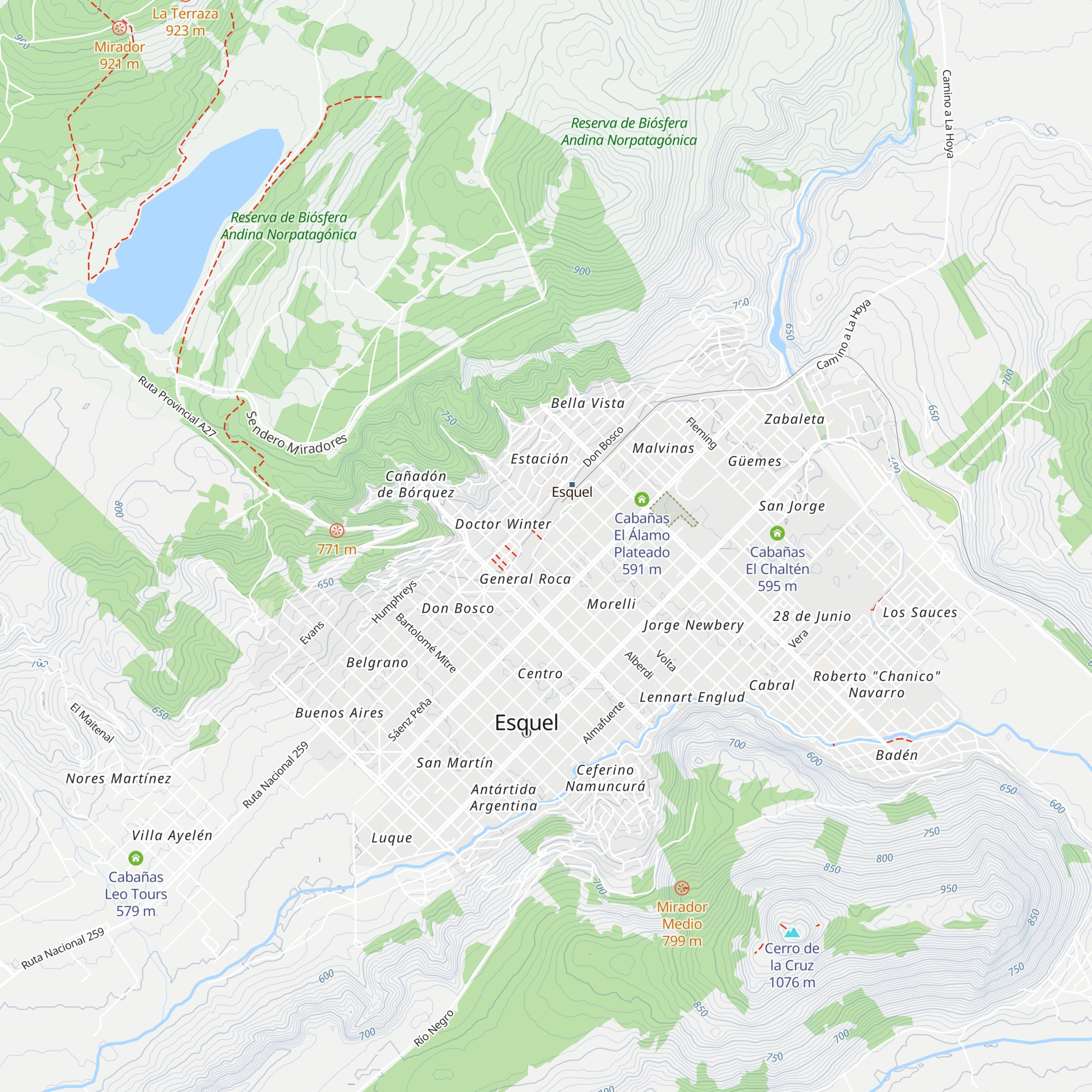 Cabañas Cerro La Zeta map