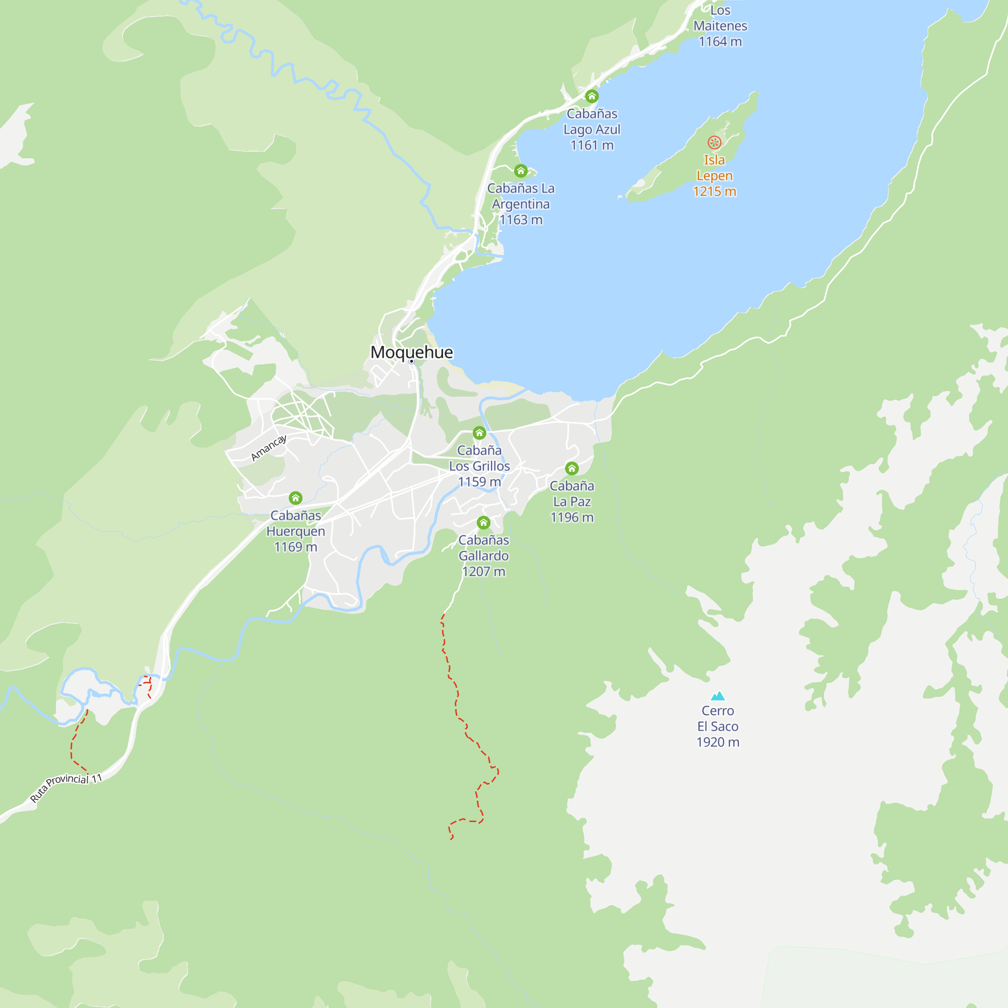 Cabañas Parajes del Lejano Sur map