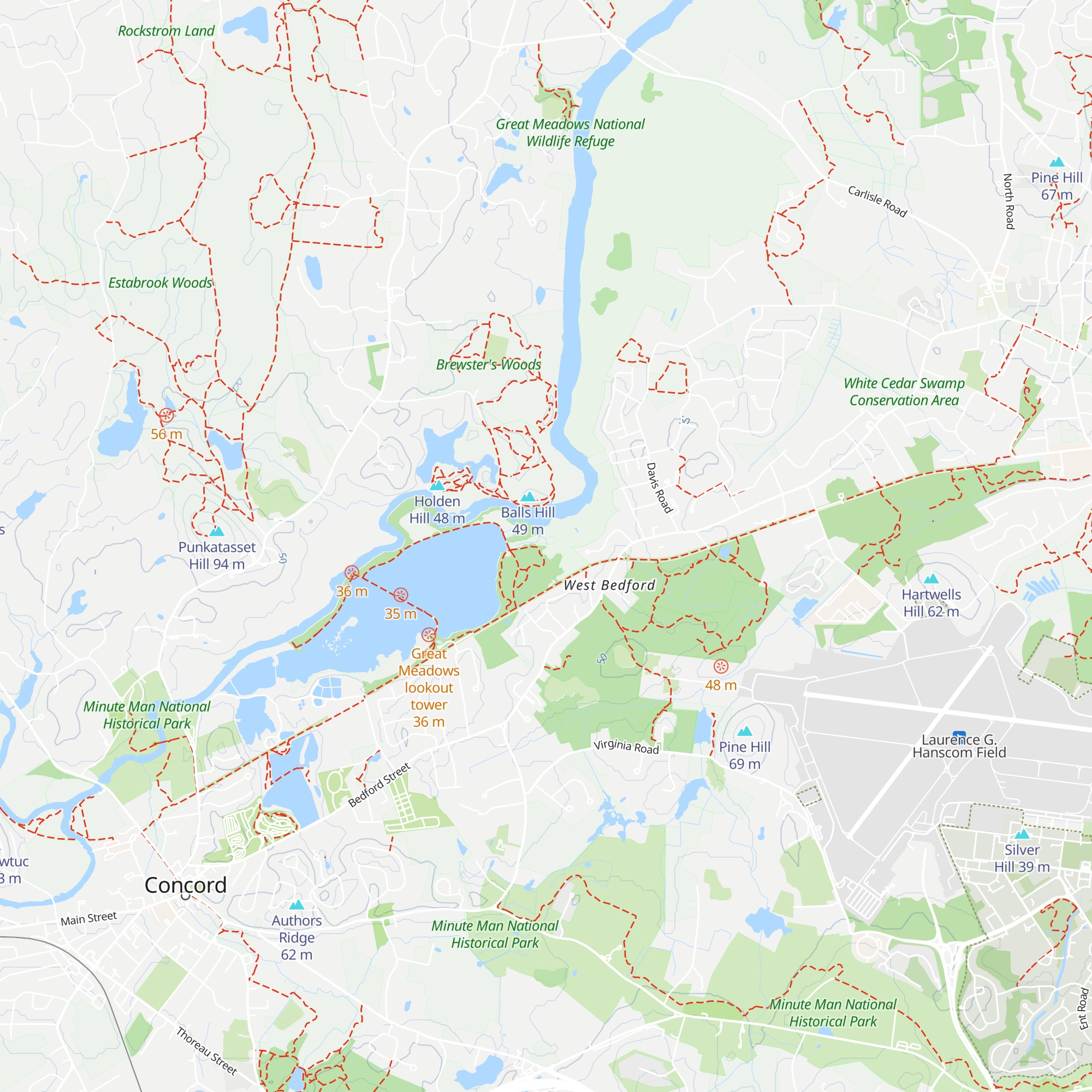 Brewster's Canoe House map