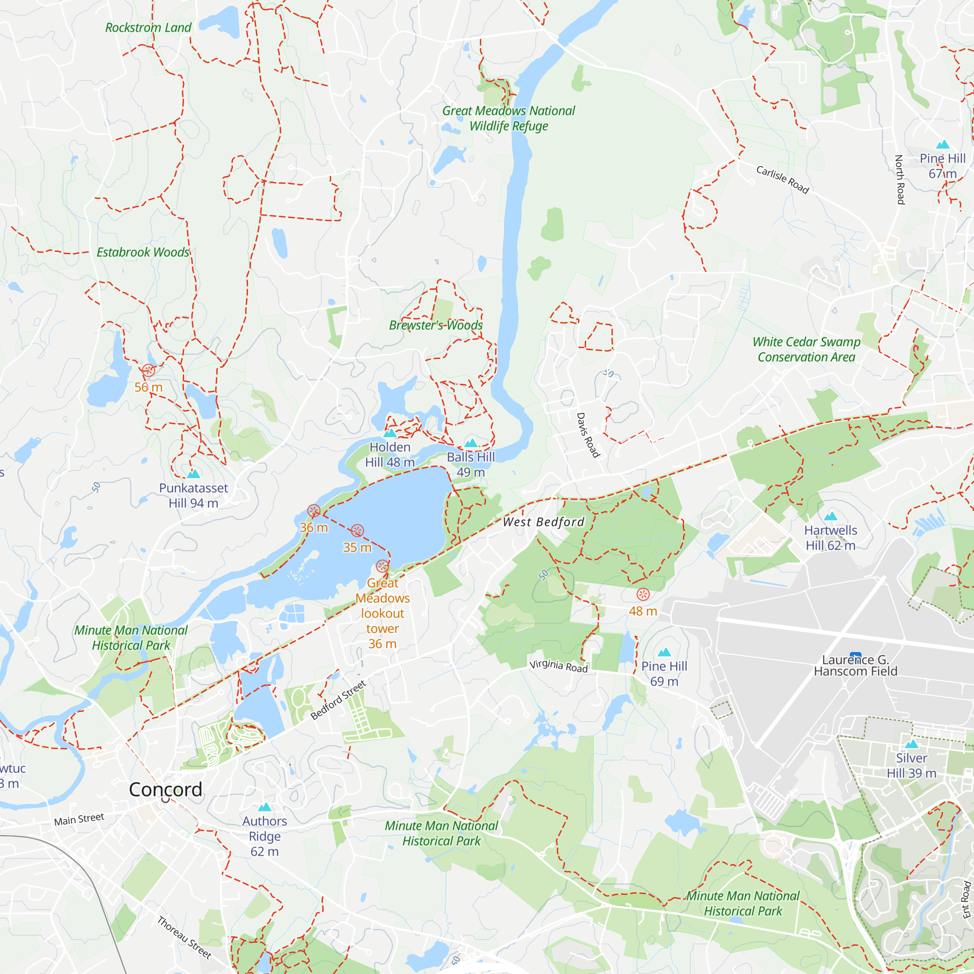 Brewster's Canoe House map