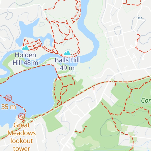 Map of Brewster's Canoe House