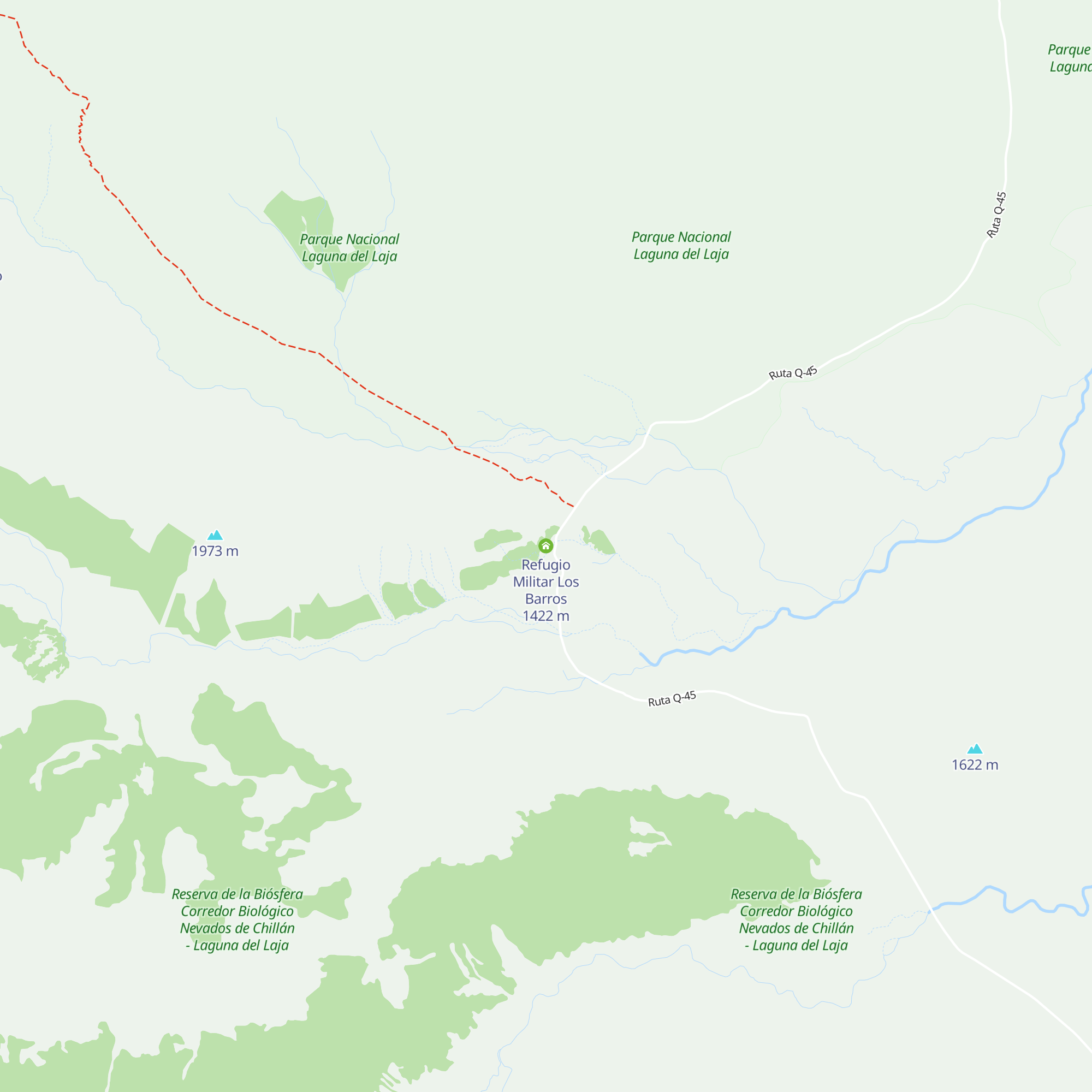 Refugio Militar Los Barros map
