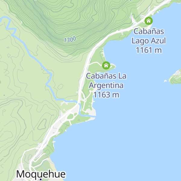Map of Cabañas Antu-Cullén