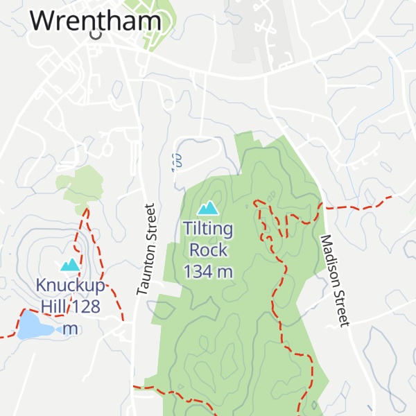 Map of Tilting Rock