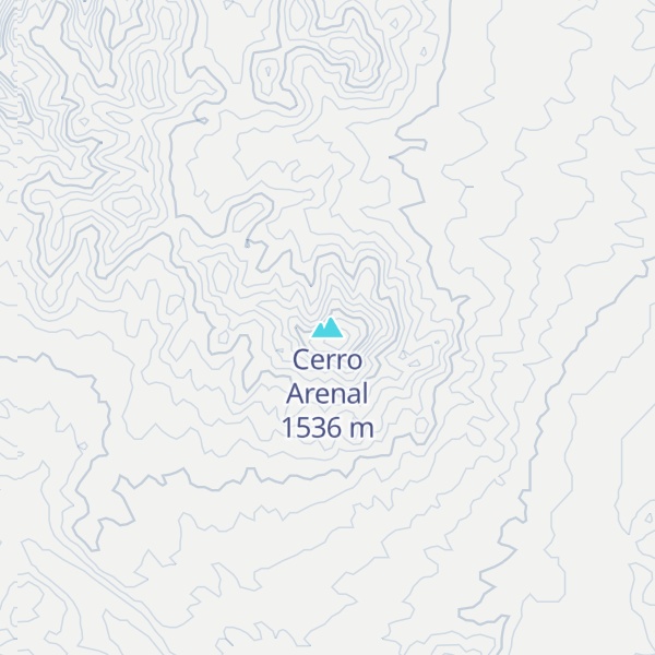 Map of Cerro Arenal