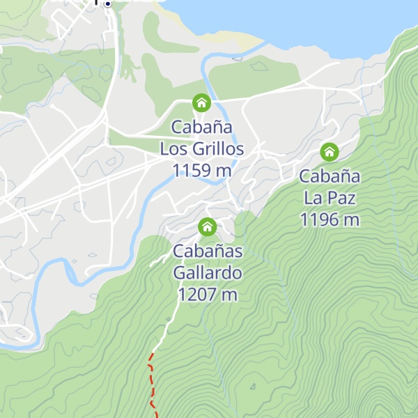 Map of Cabañas Altos De Moquehueañas