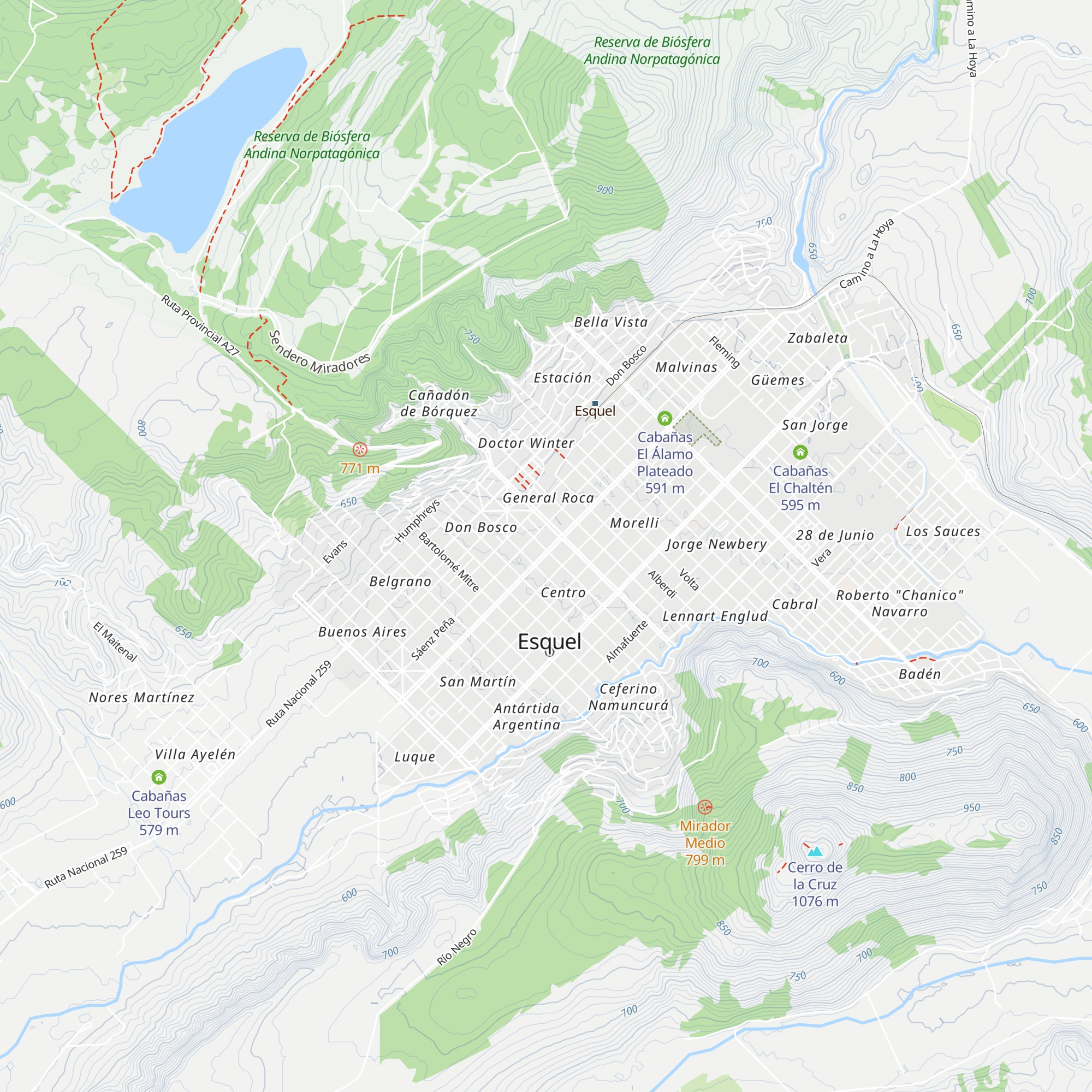 Secretaría de Turismo de Esquel map