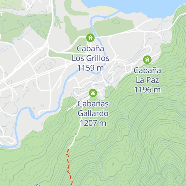Map of Cabañas Gallardo
