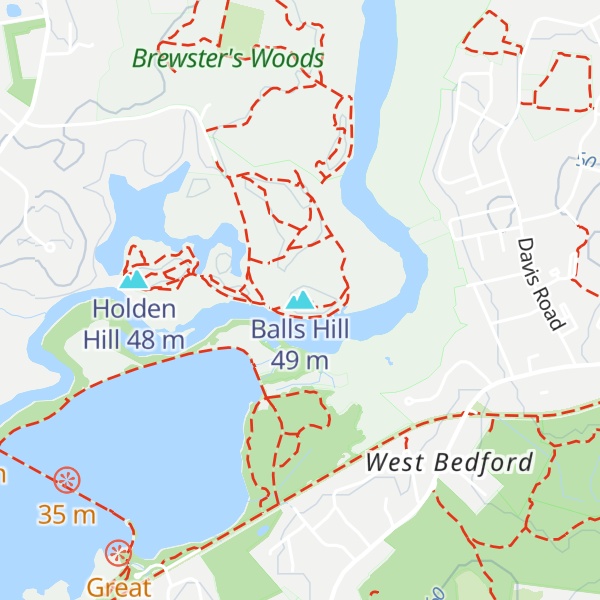 Map of Balls Hill