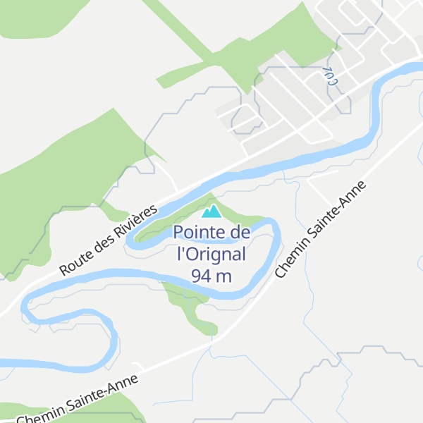 Map of Pointe de l'Orignal