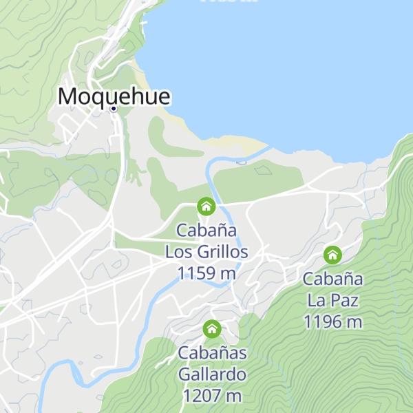 Map of Cabaña Los Grillos