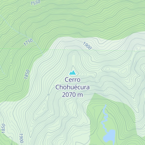 Map of Cerro Chohuécura