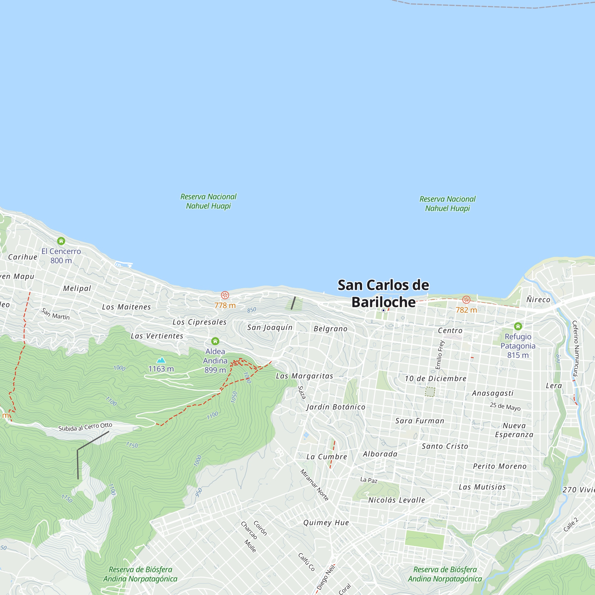 Refugio Viejo map