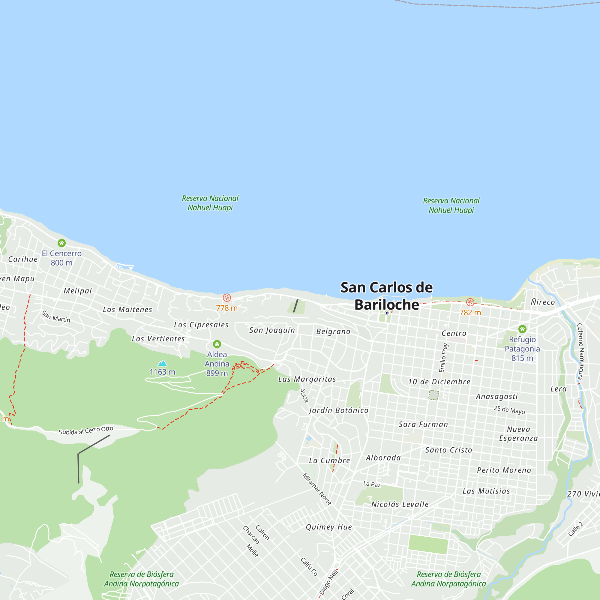 Refugio Viejo map