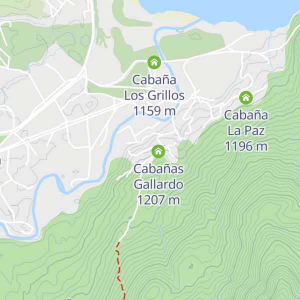 Map of Cabañas Las Terrazas De Moquehue