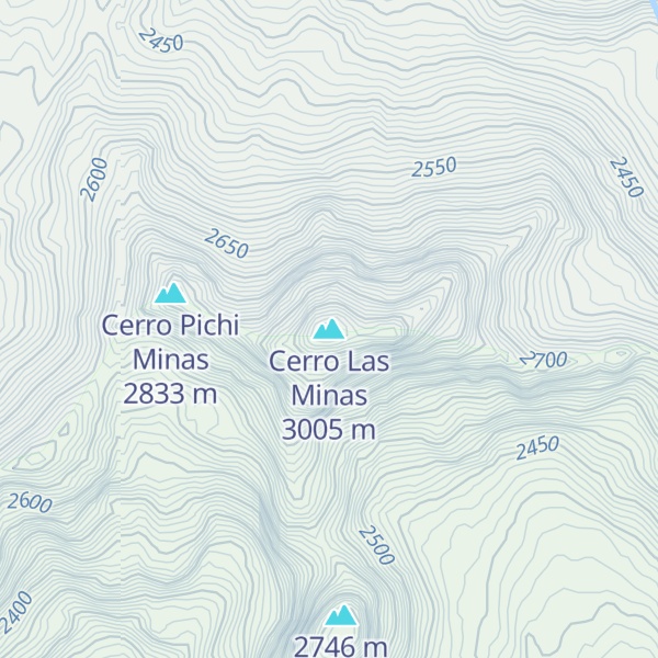 Map of Cerro Las Minas