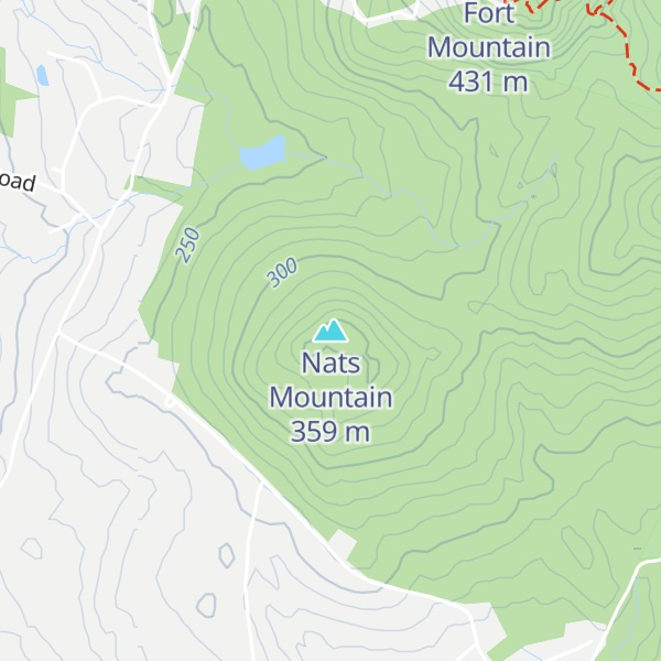 Map of Nats Mountain